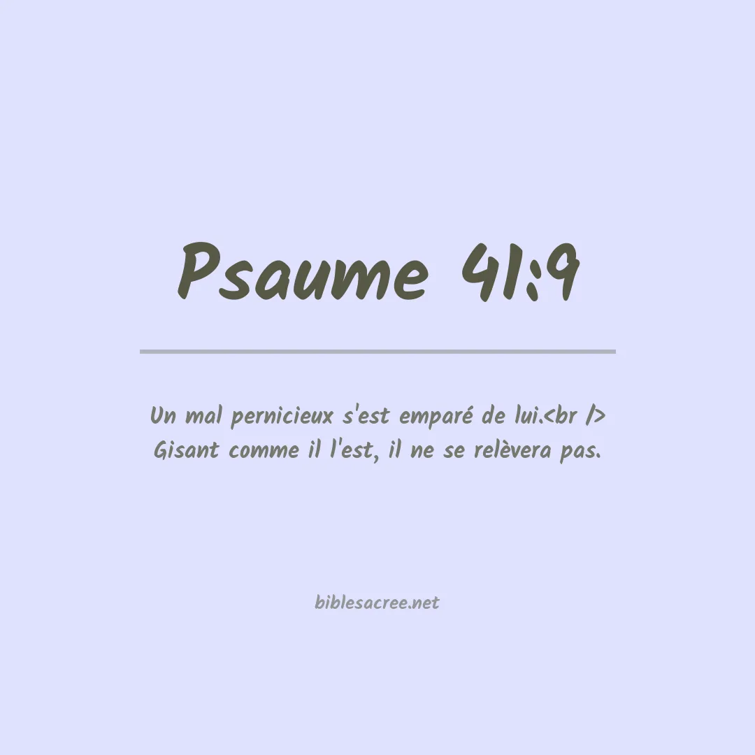 Psaume - 41:9