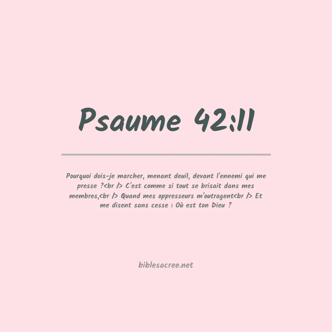 Psaume - 42:11