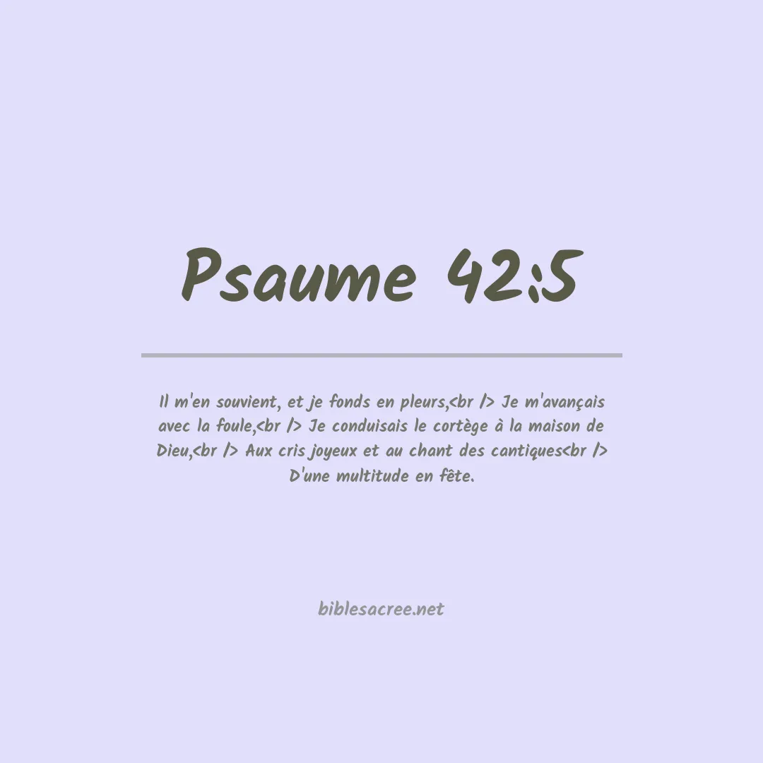 Psaume - 42:5