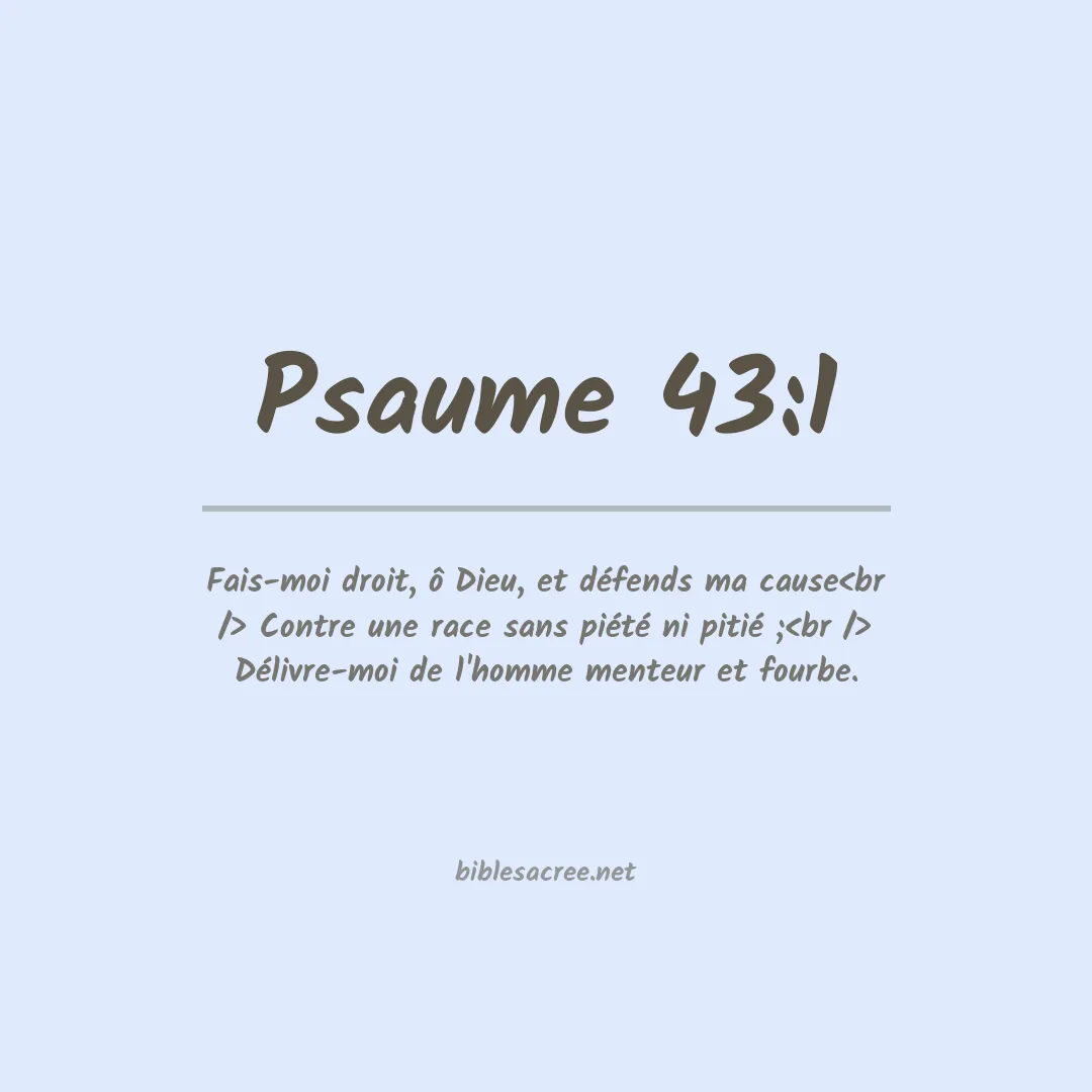 Psaume - 43:1