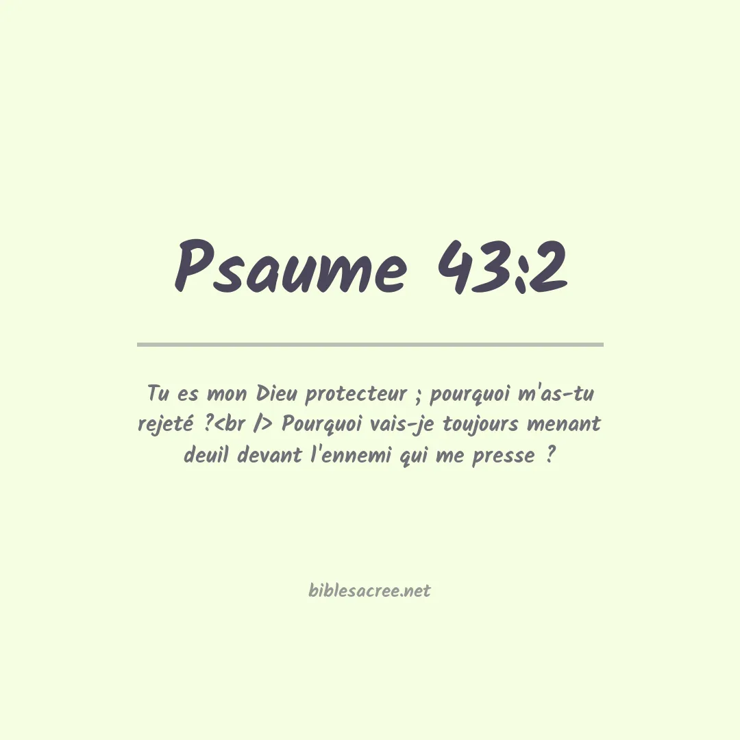 Psaume - 43:2