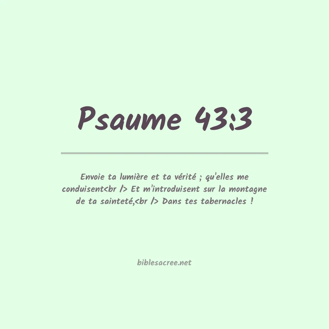 Psaume - 43:3