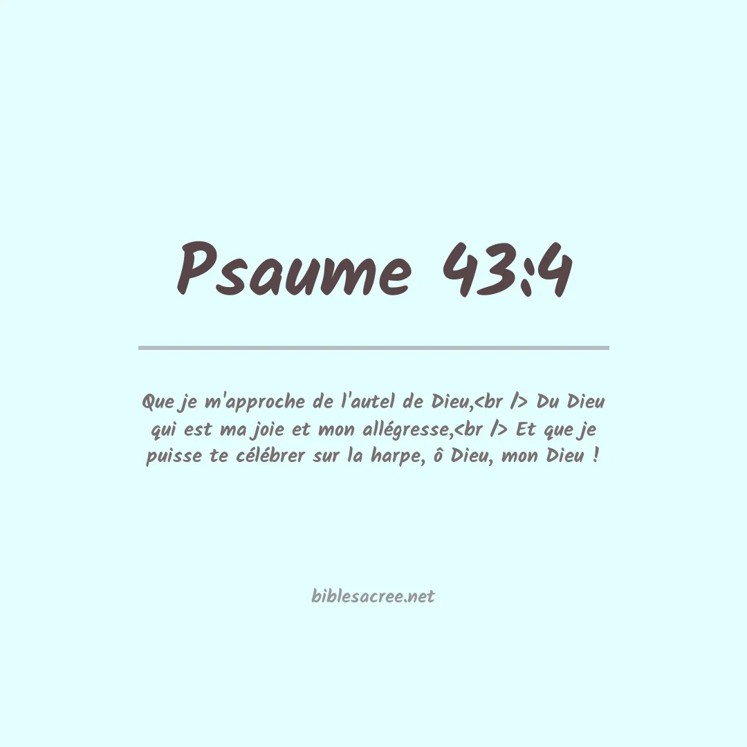 Psaume - 43:4