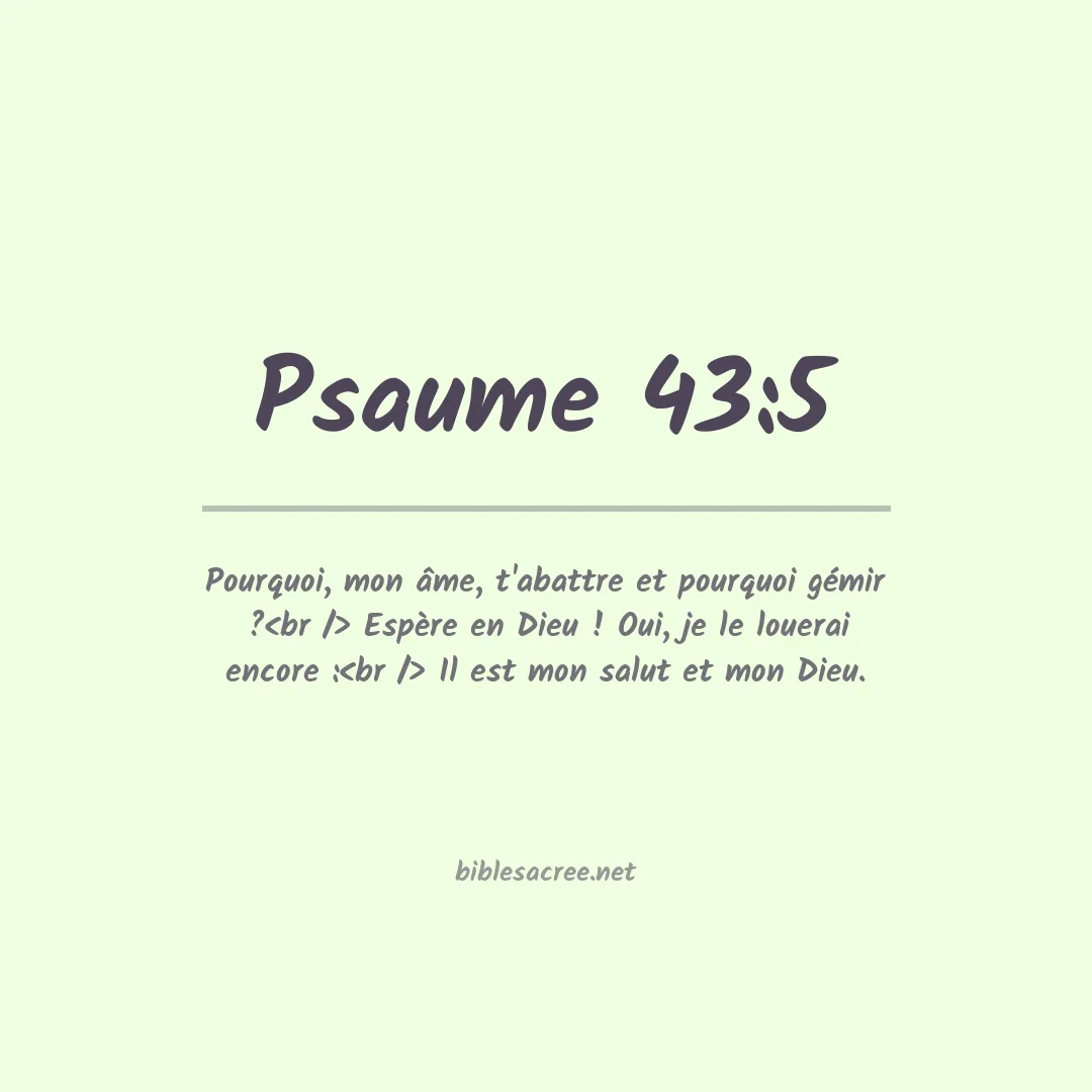 Psaume - 43:5