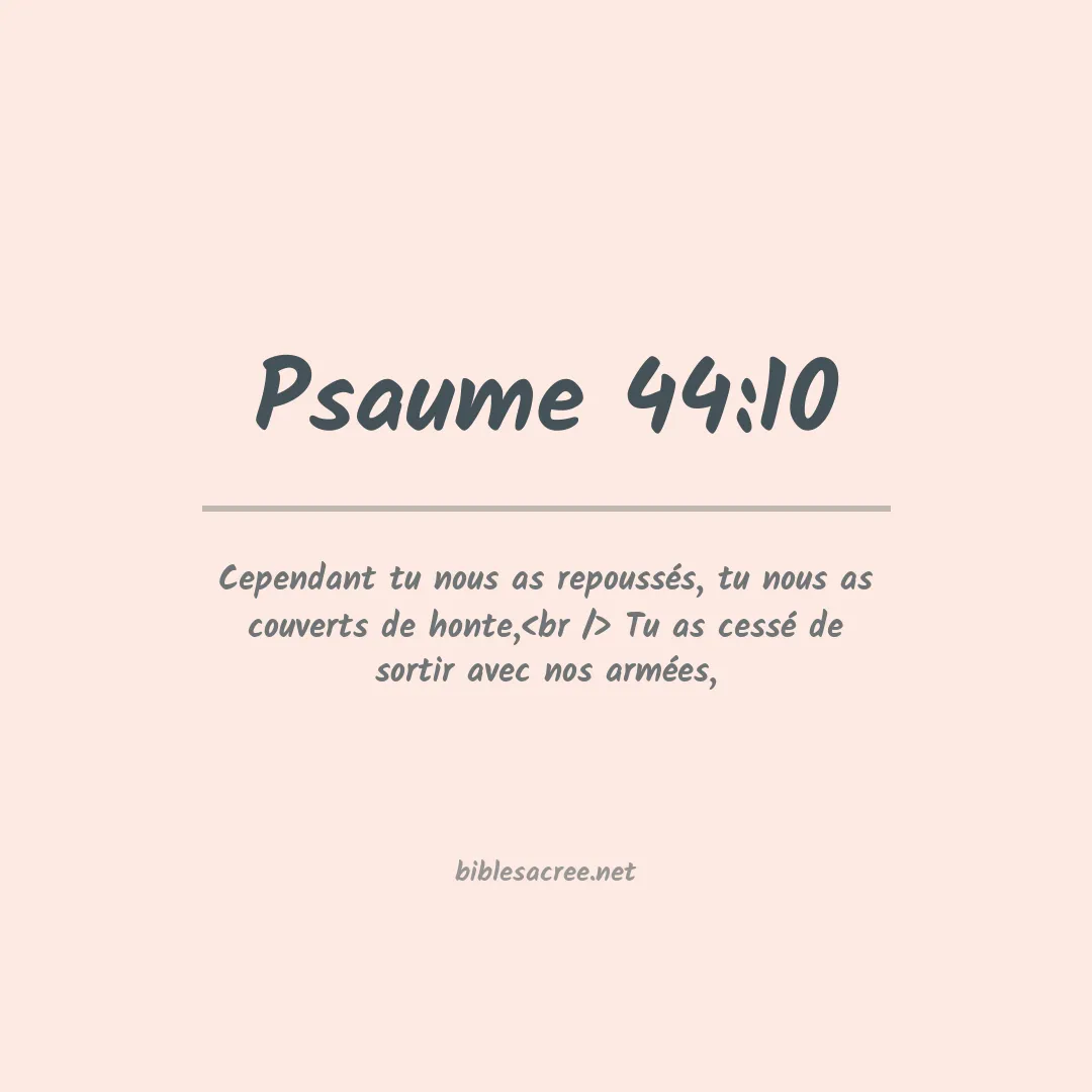 Psaume - 44:10