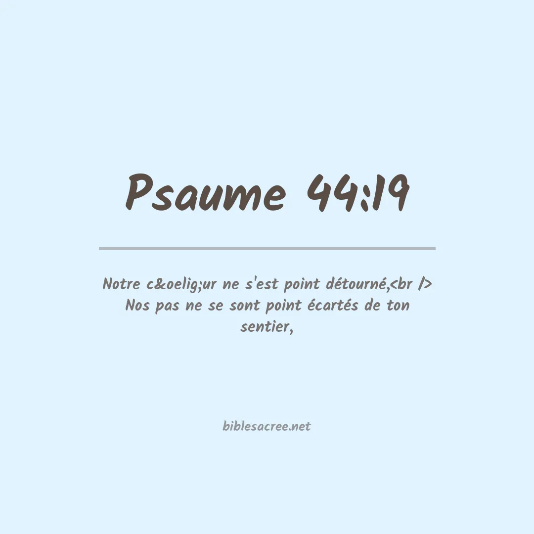 Psaume - 44:19