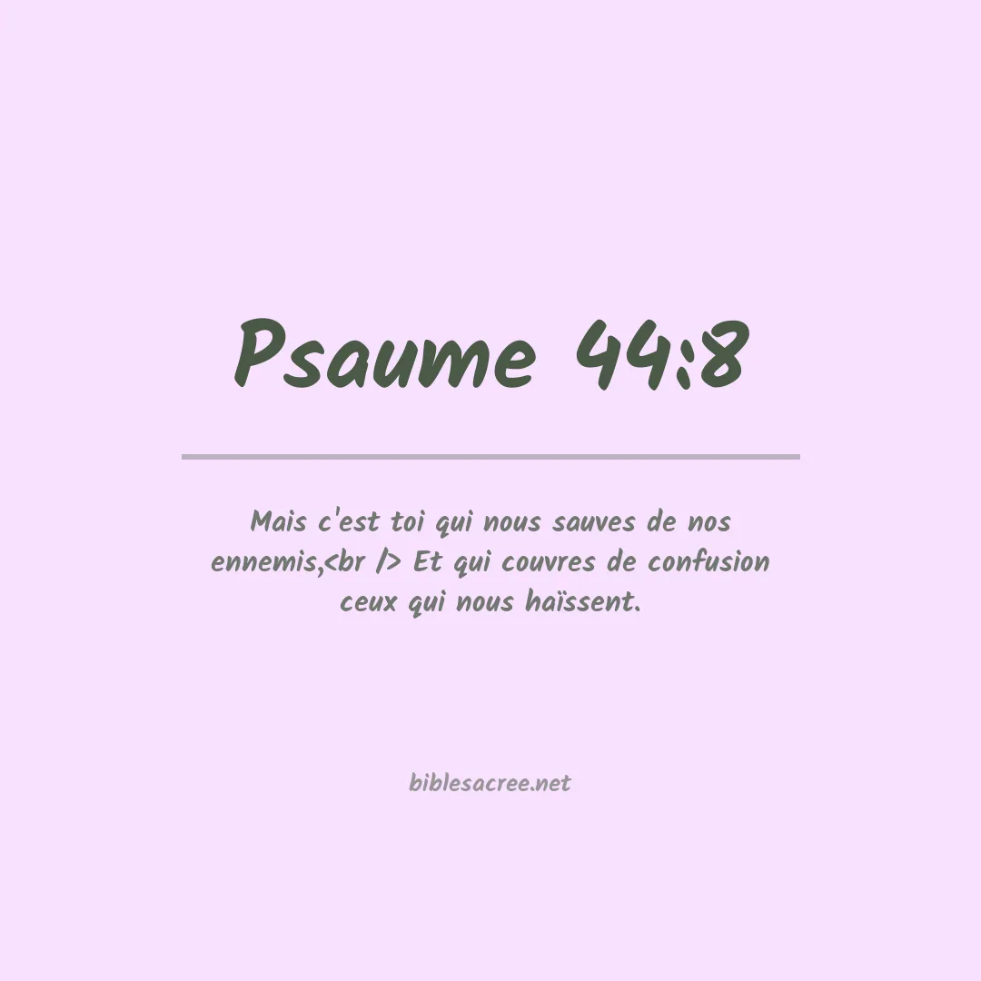 Psaume - 44:8