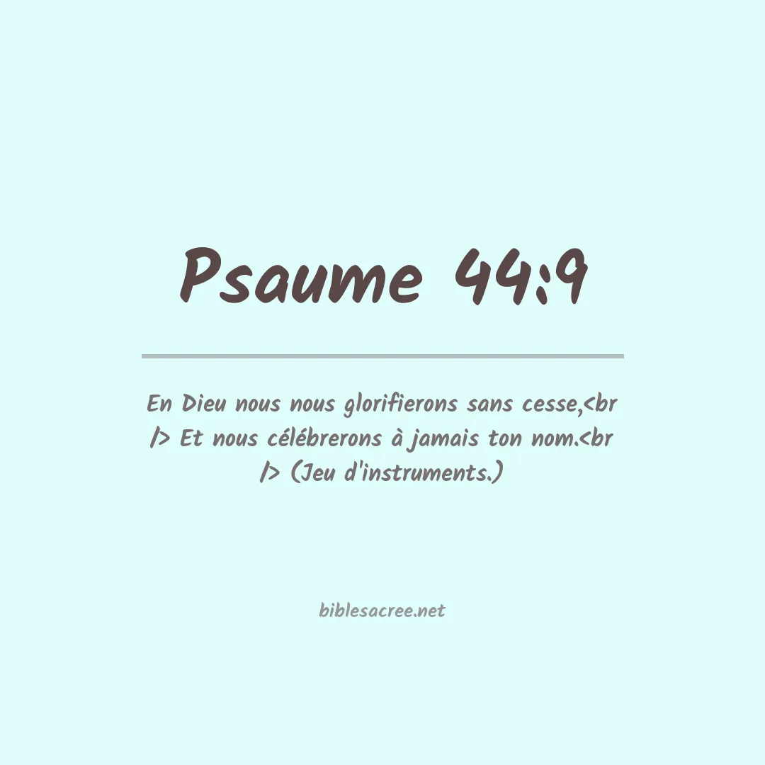 Psaume - 44:9