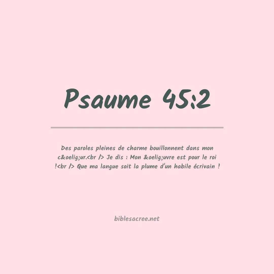 Psaume - 45:2