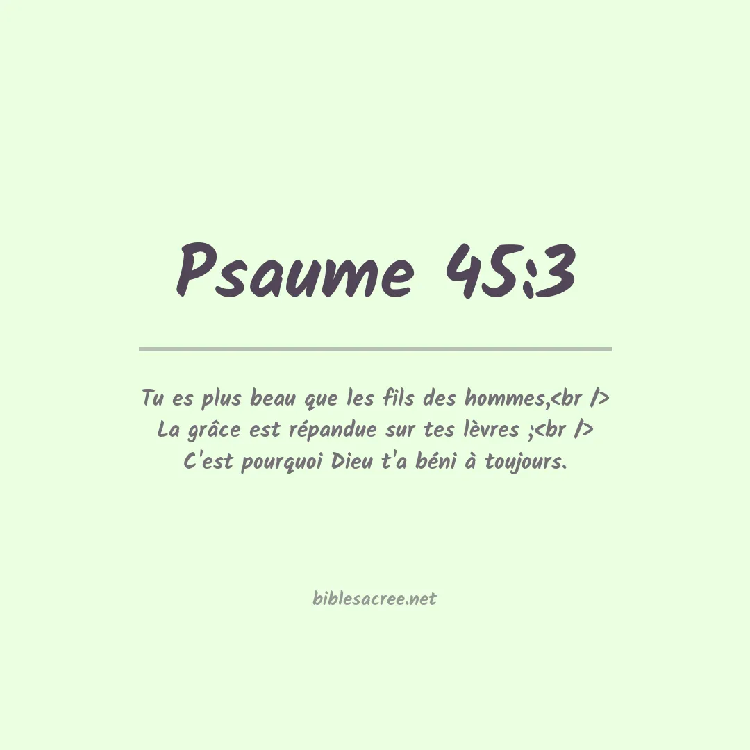 Psaume - 45:3