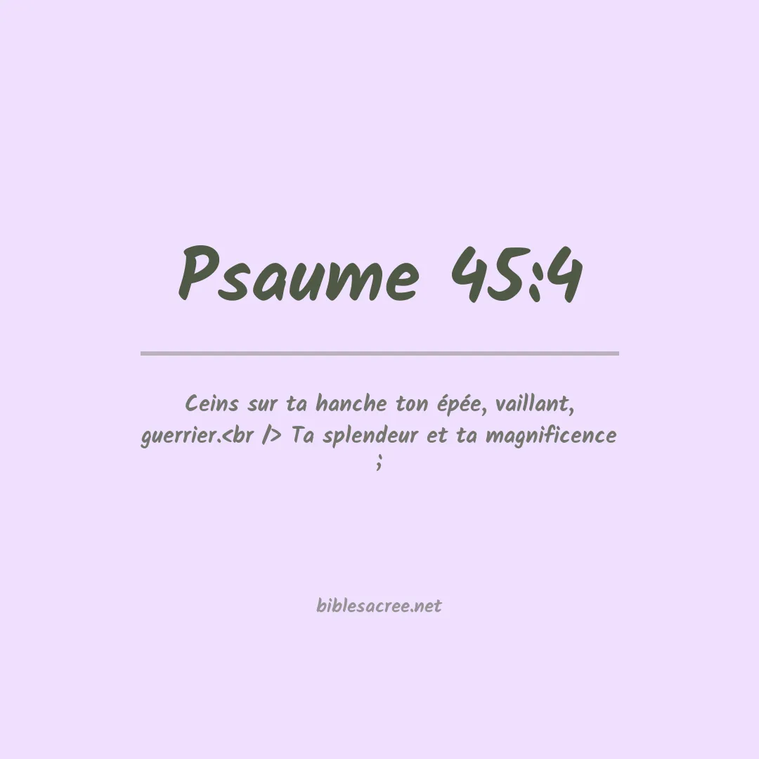 Psaume - 45:4
