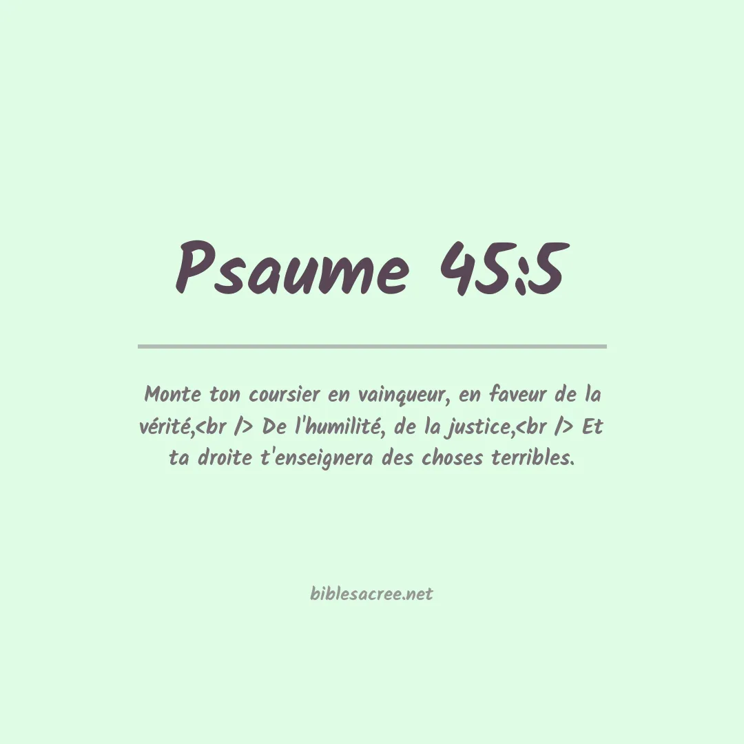 Psaume - 45:5