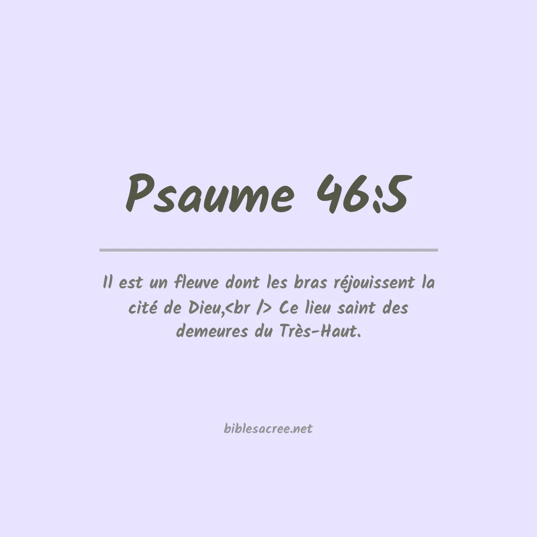 Psaume - 46:5