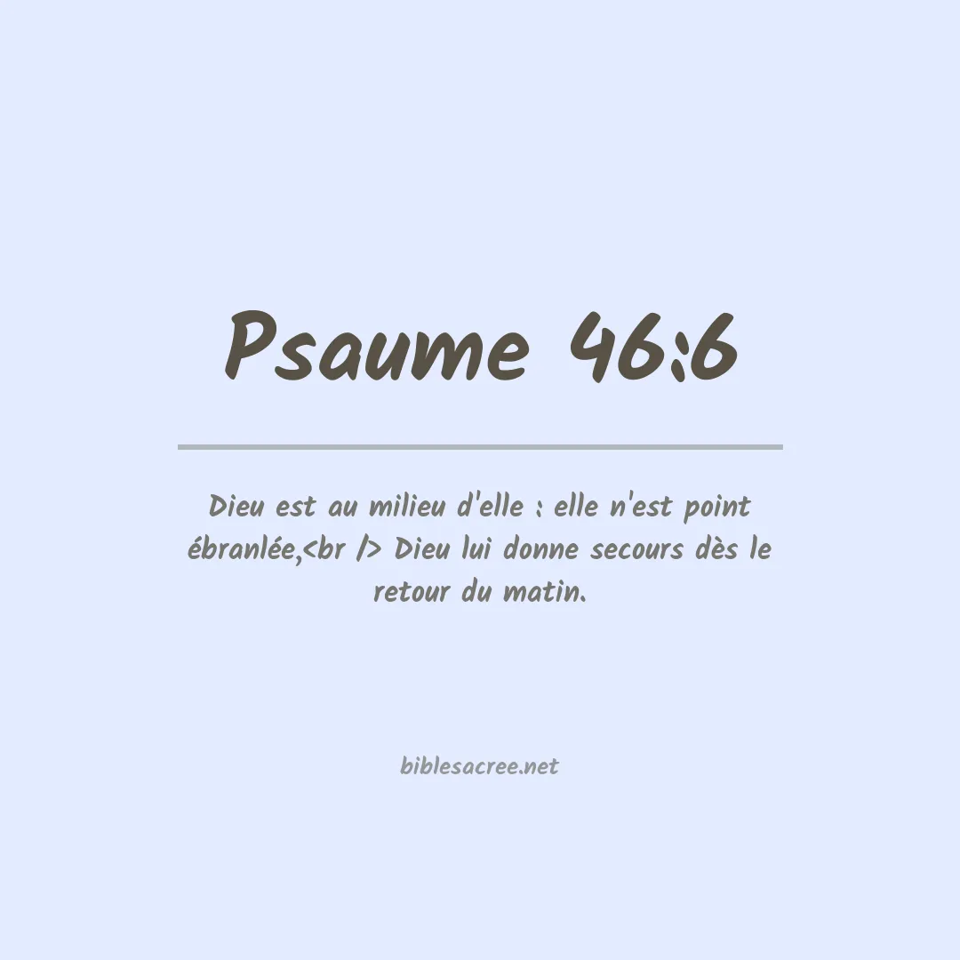Psaume - 46:6