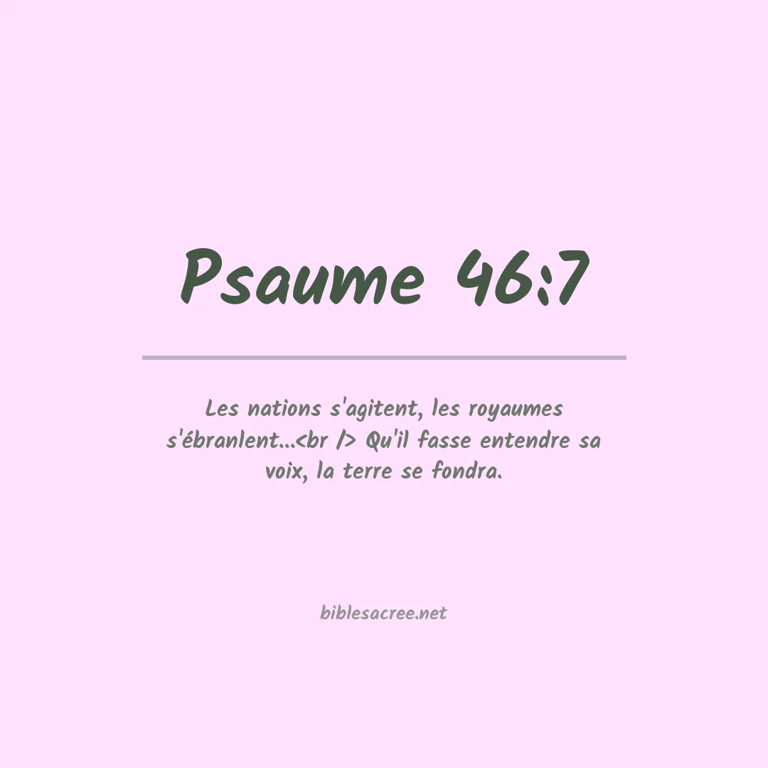 Psaume - 46:7