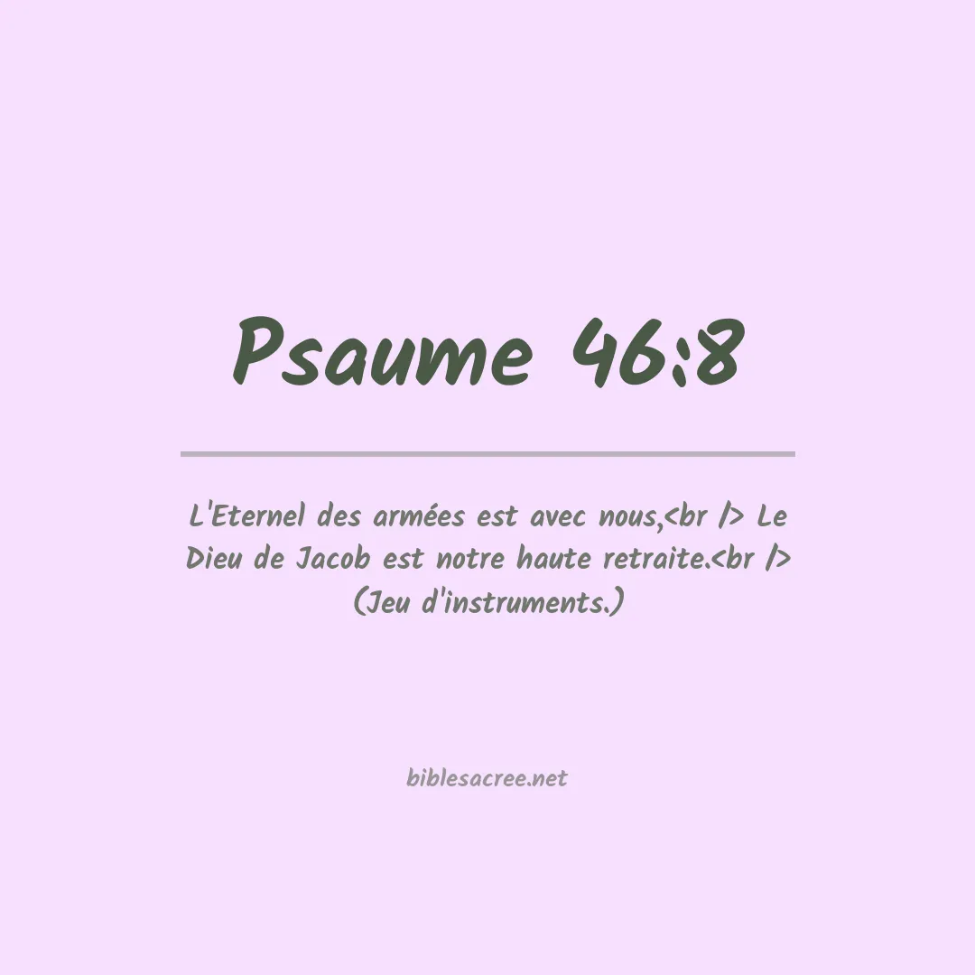 Psaume - 46:8