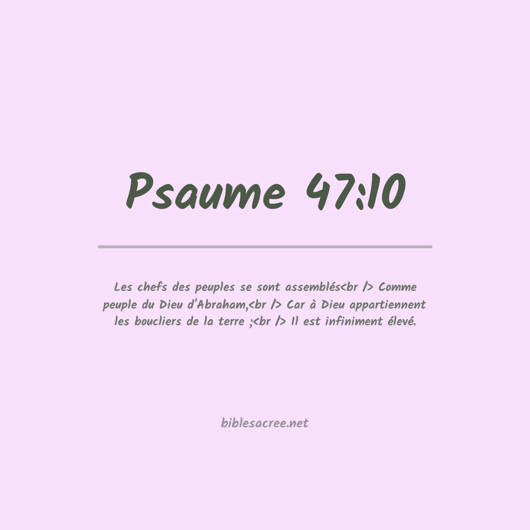 Psaume - 47:10