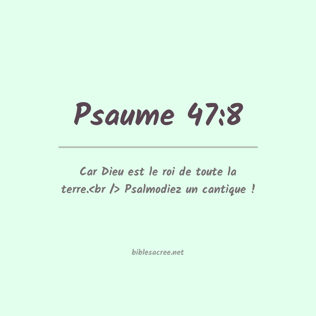 Psaume - 47:8