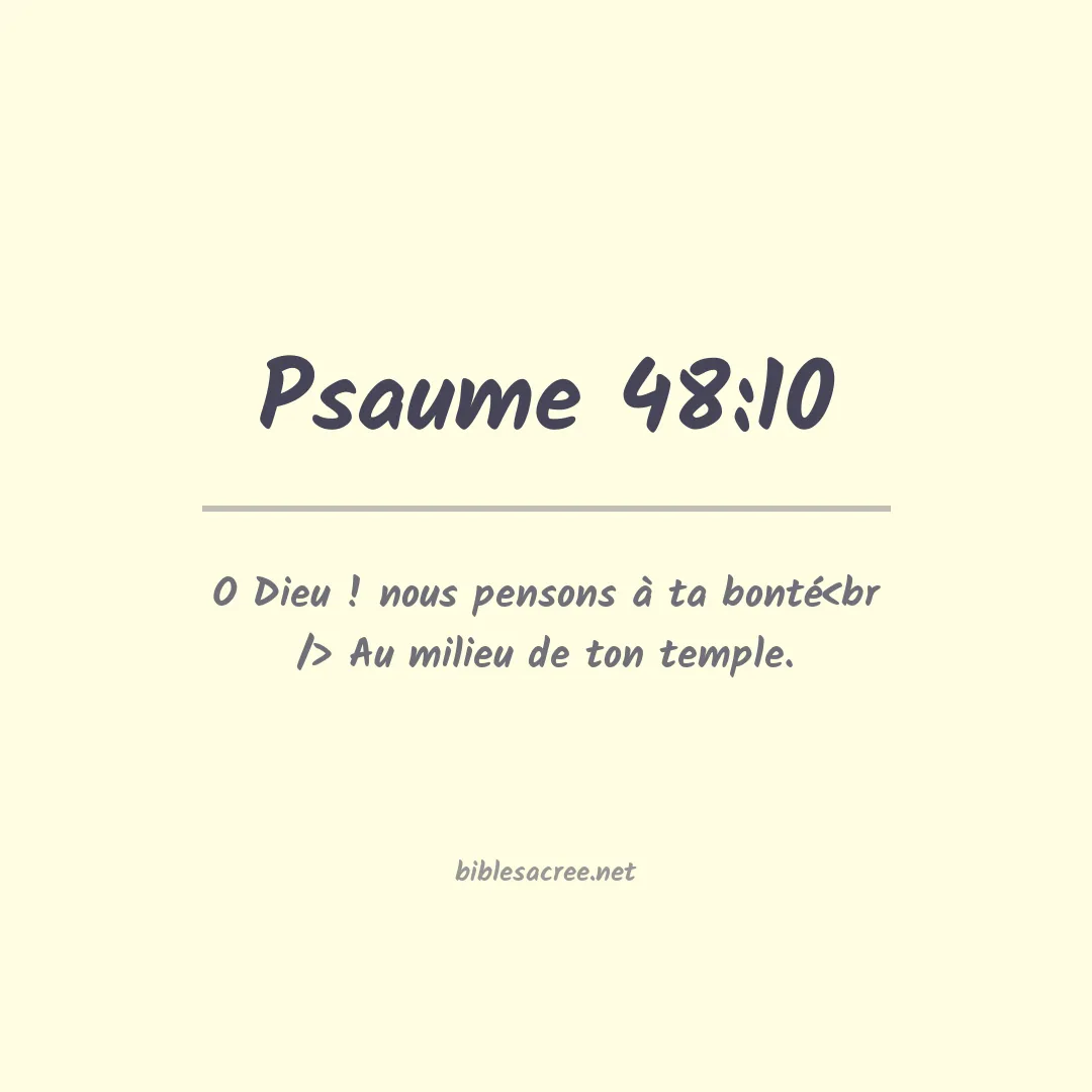 Psaume - 48:10