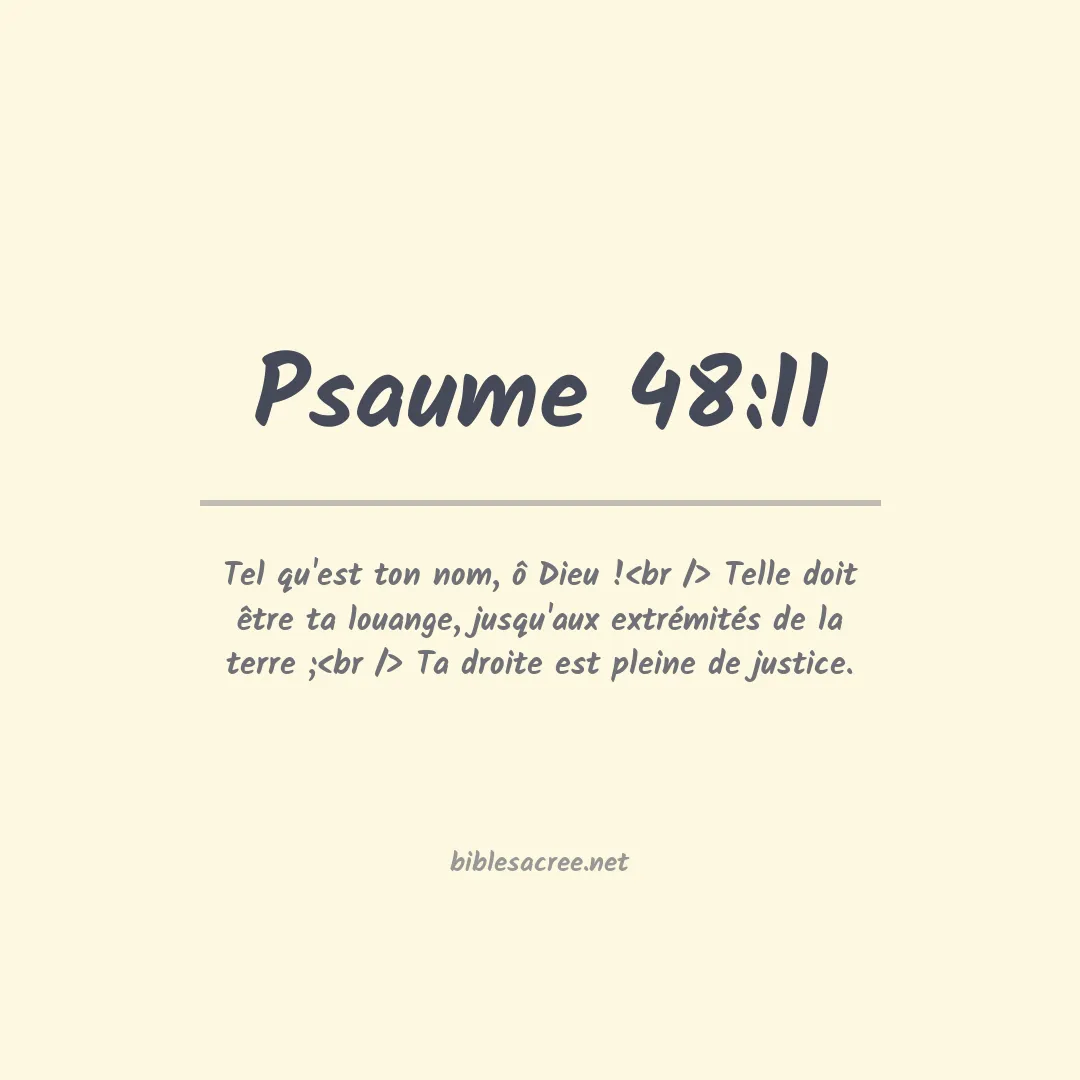 Psaume - 48:11