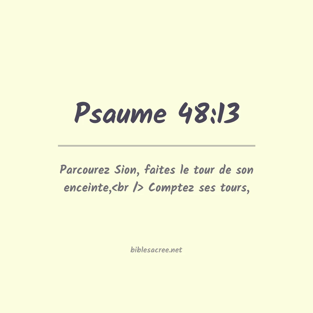 Psaume - 48:13