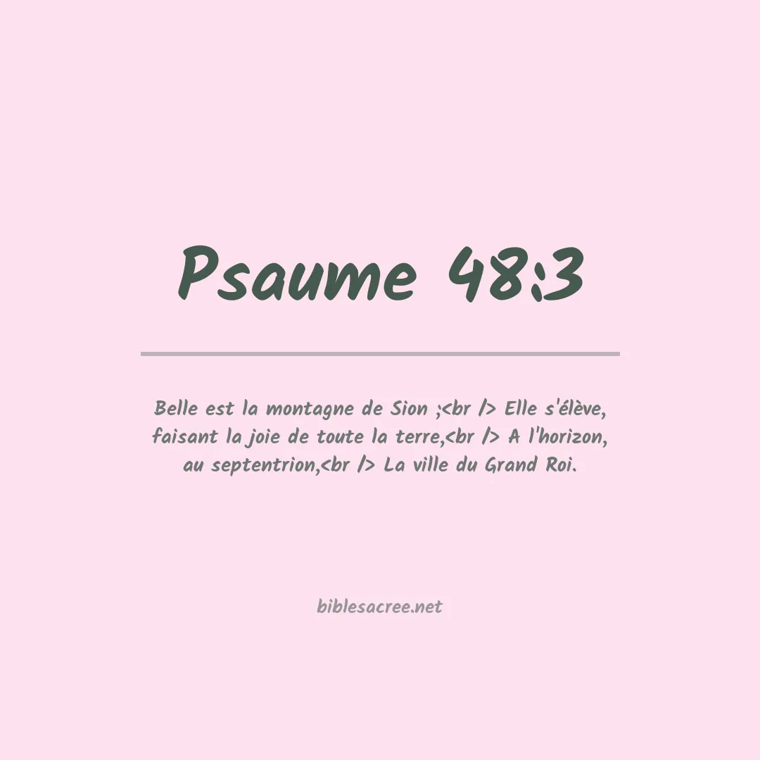 Psaume - 48:3