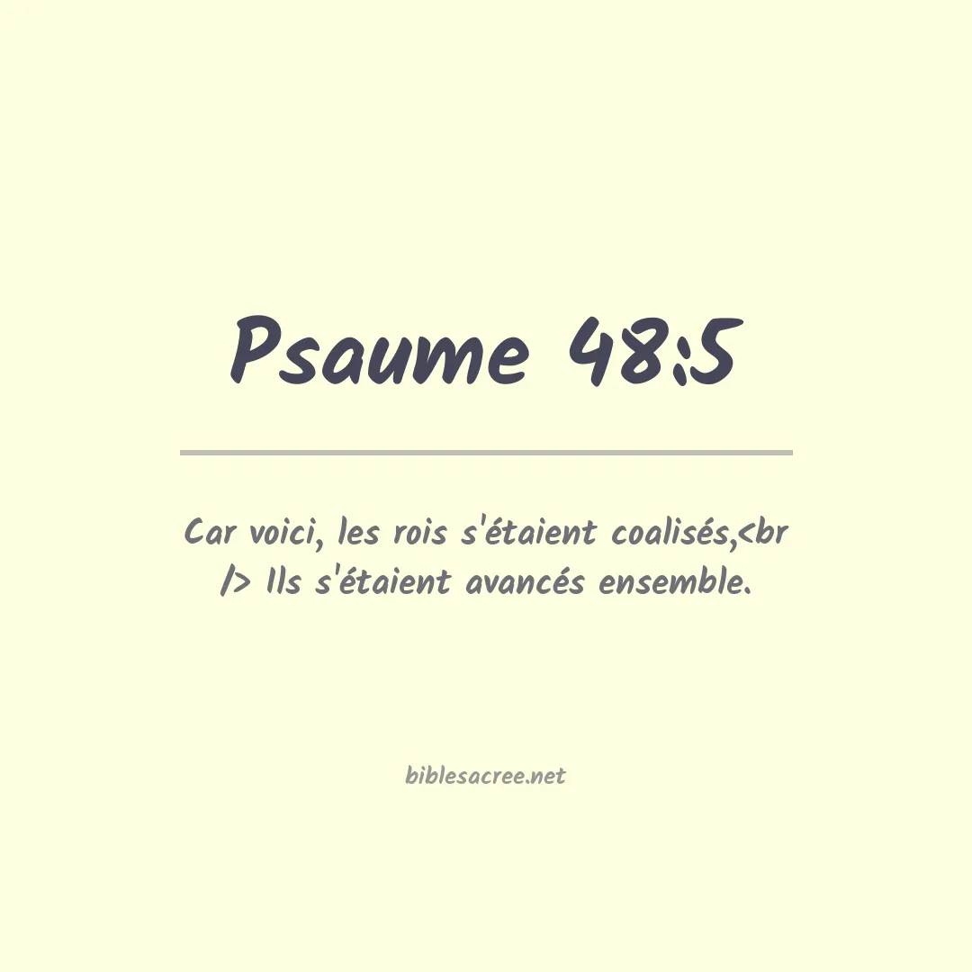 Psaume - 48:5