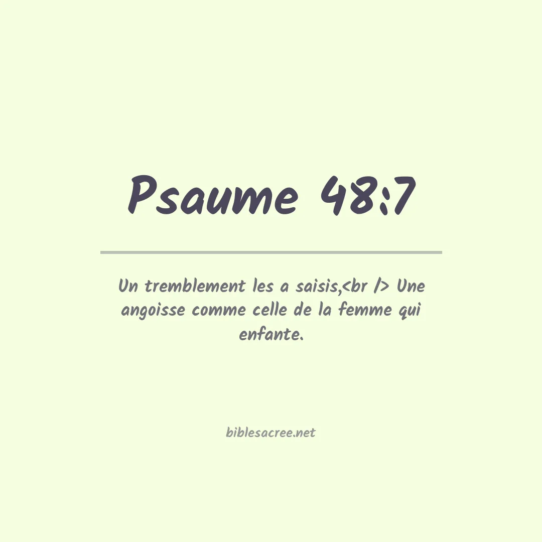 Psaume - 48:7