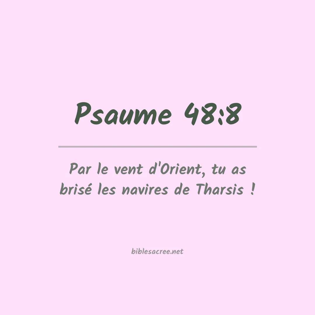 Psaume - 48:8