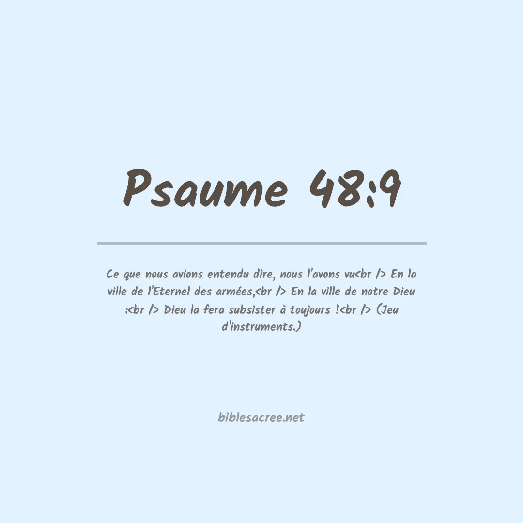 Psaume - 48:9