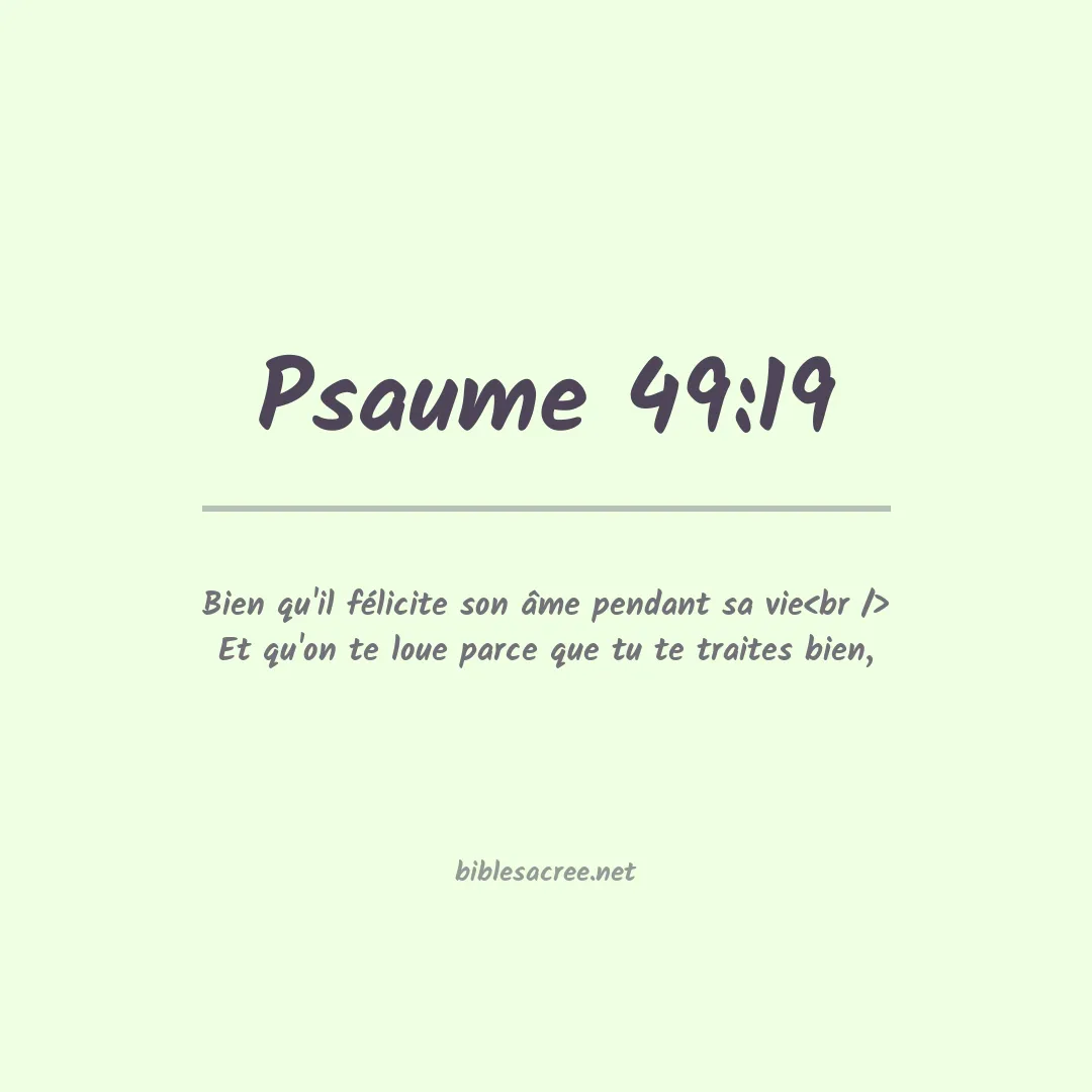 Psaume - 49:19