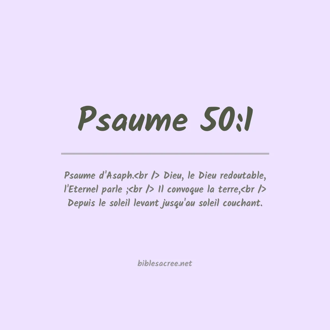 Psaume - 50:1