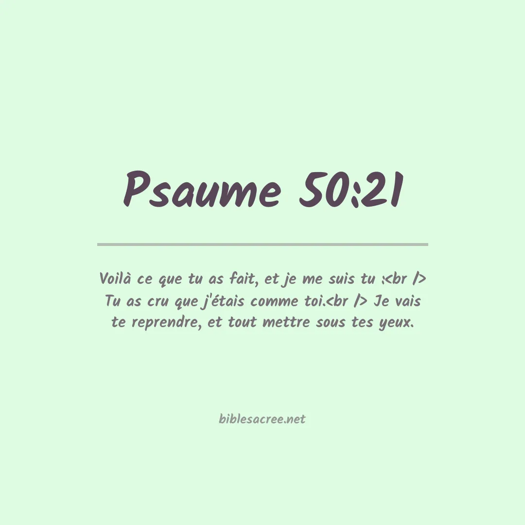 Psaume - 50:21