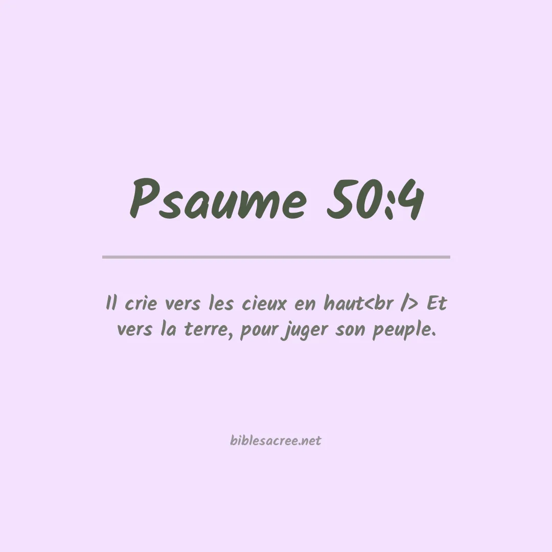 Psaume - 50:4