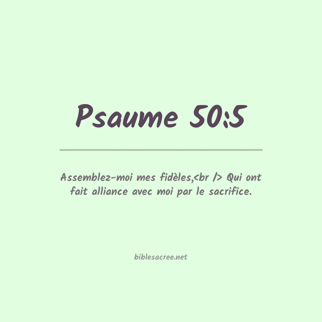 Psaume - 50:5