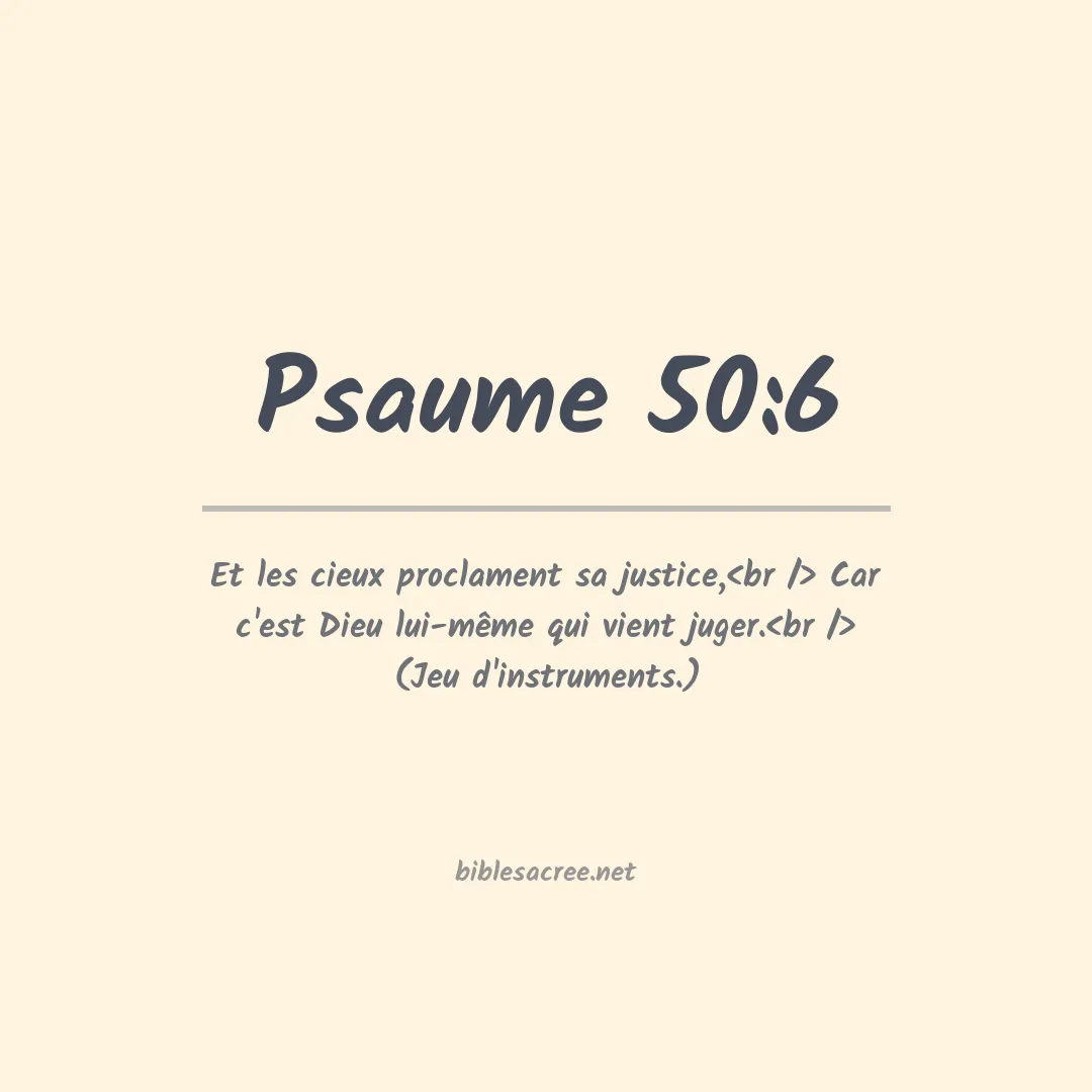 Psaume - 50:6