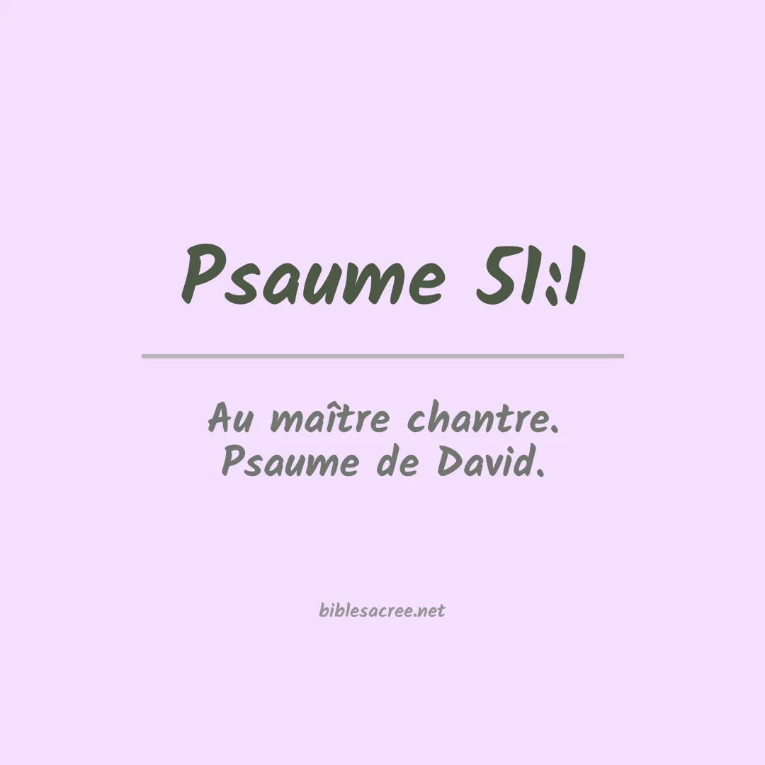 Psaume - 51:1