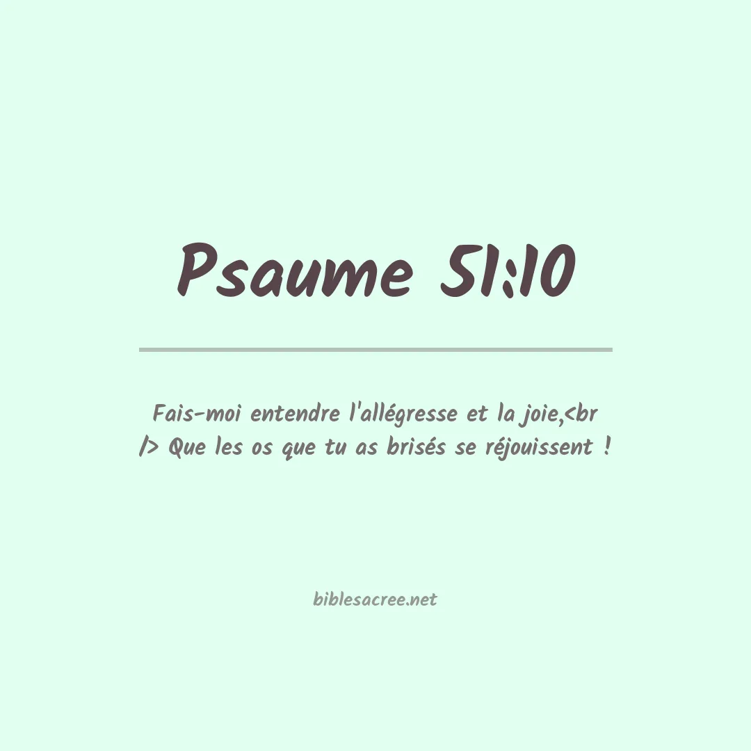 Psaume - 51:10