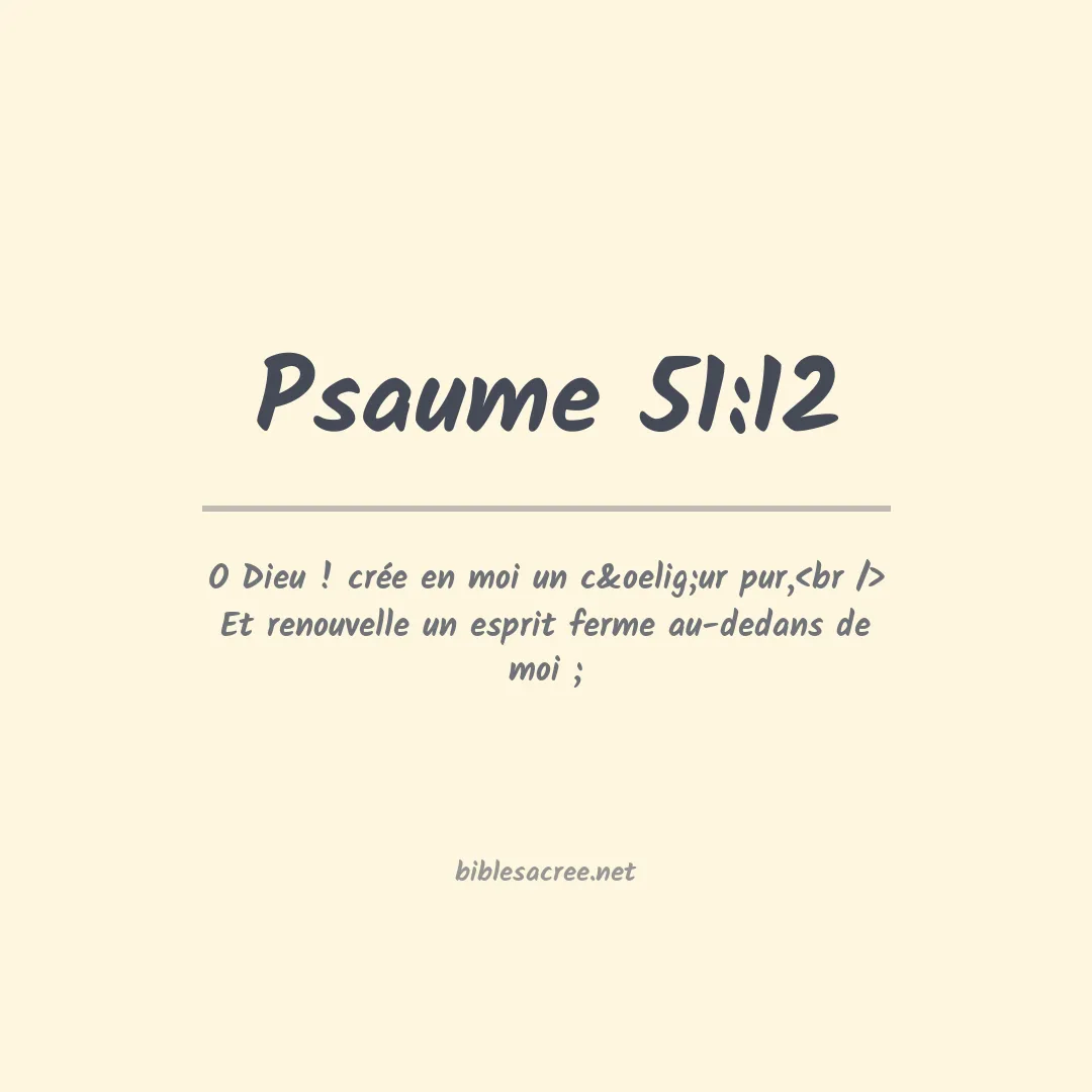 Psaume - 51:12