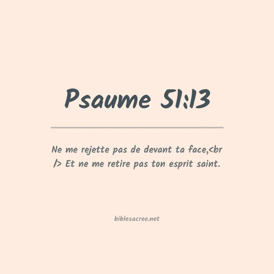 Psaume - 51:13