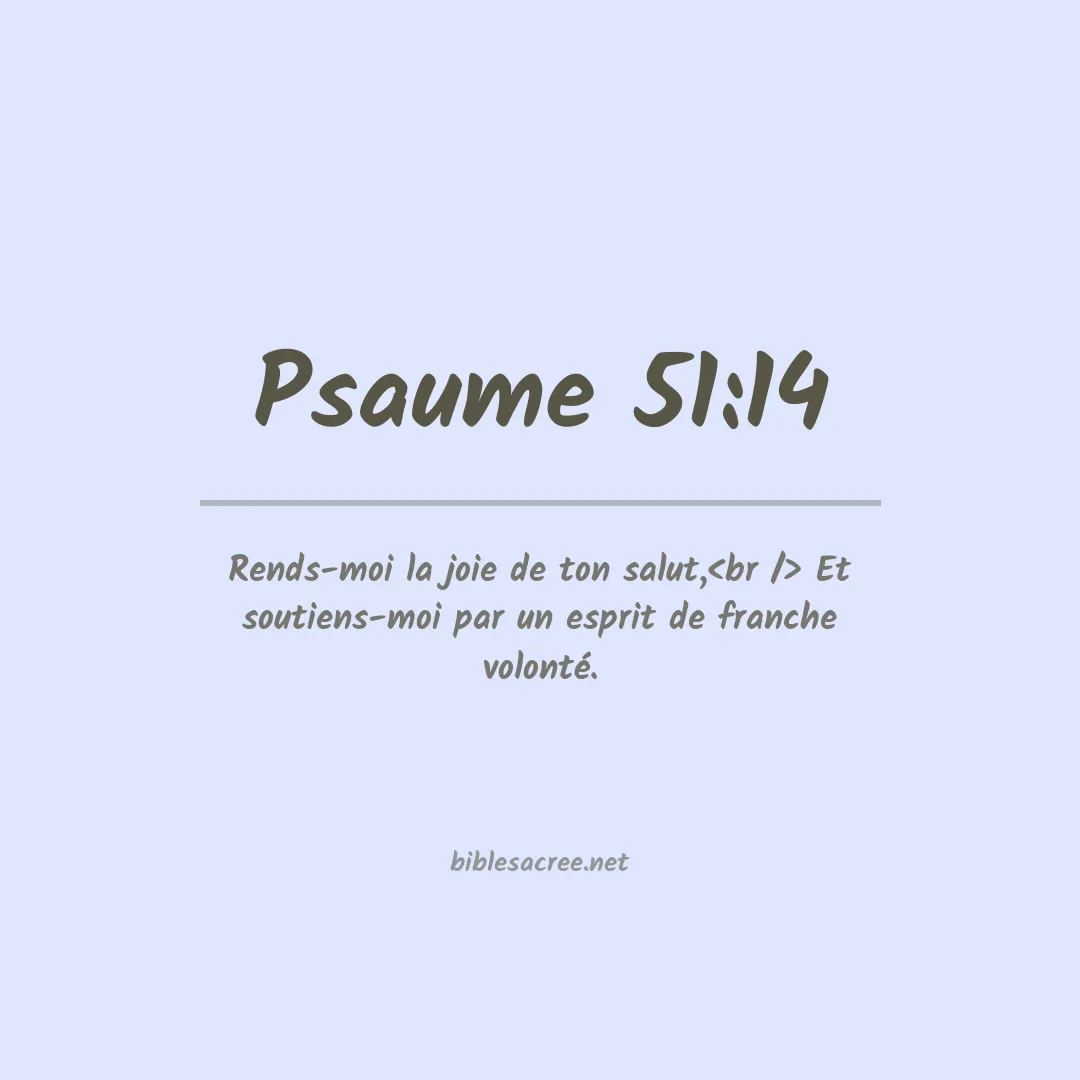 Psaume - 51:14