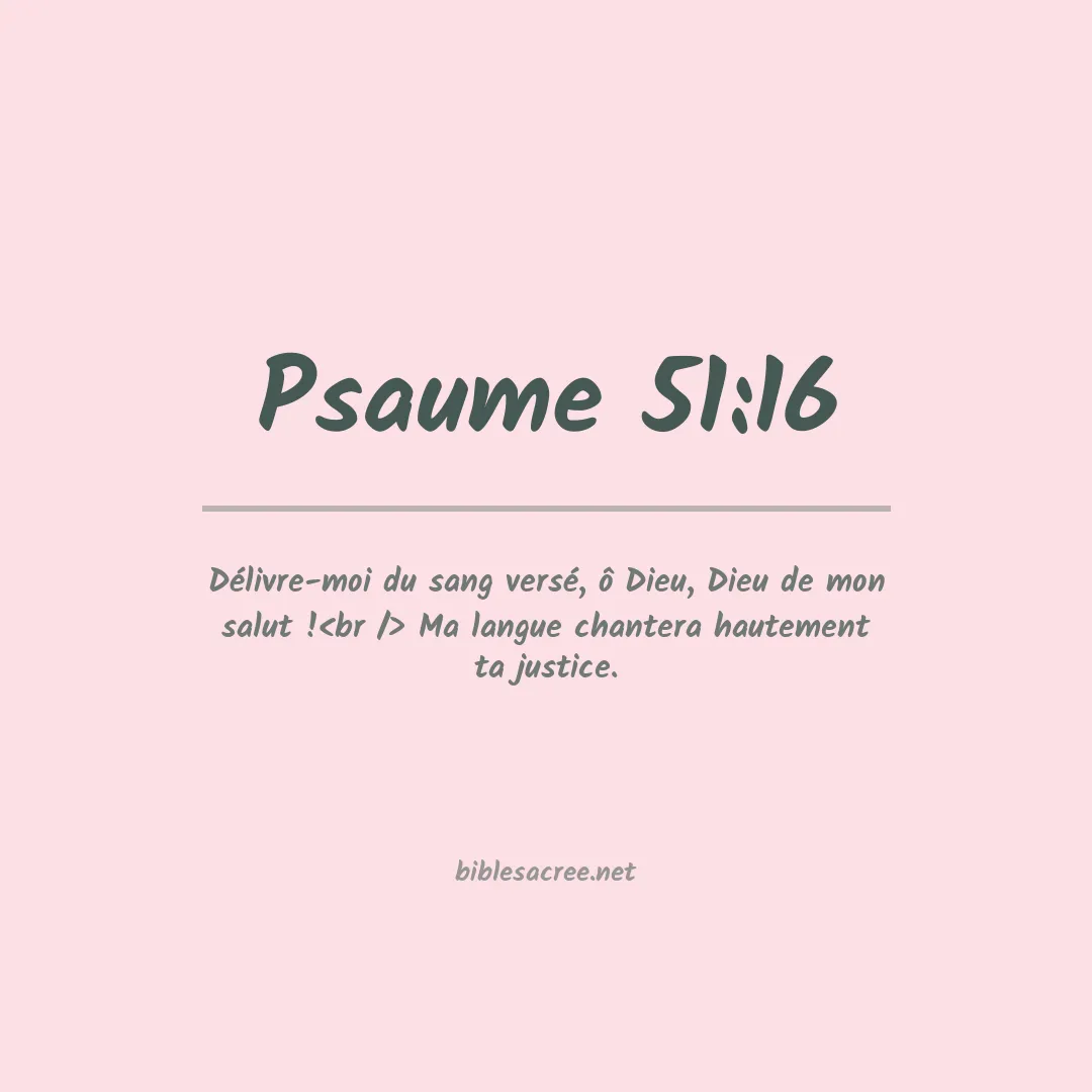 Psaume - 51:16