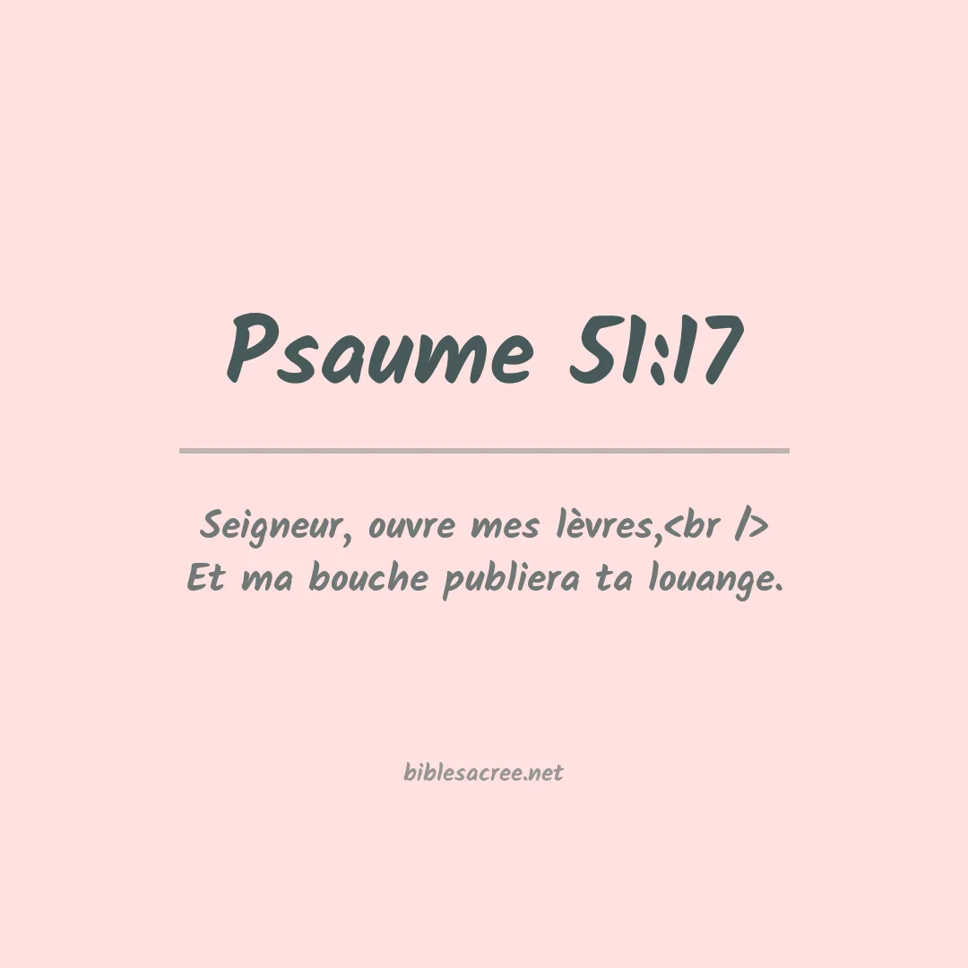 Psaume - 51:17