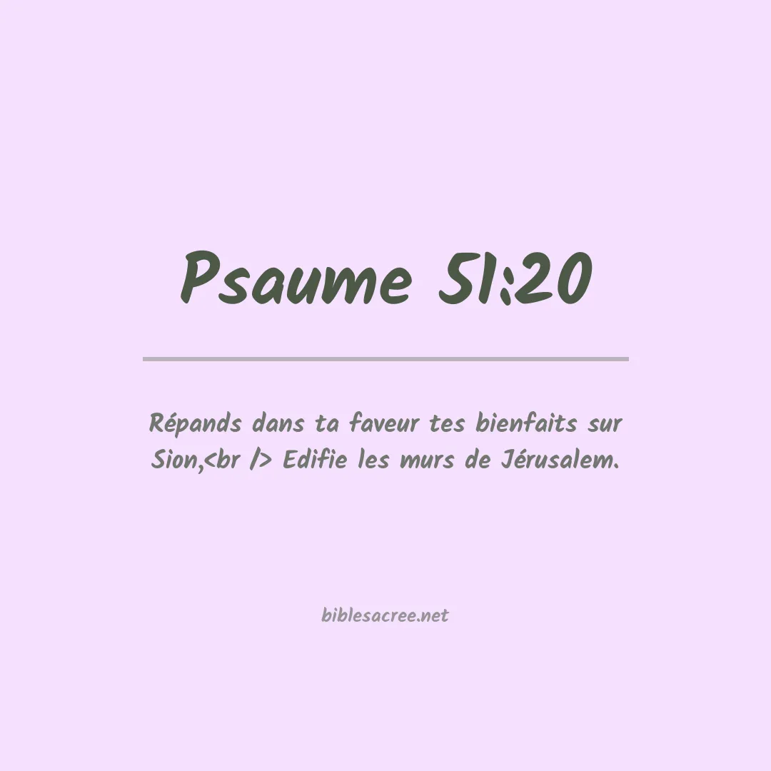 Psaume - 51:20