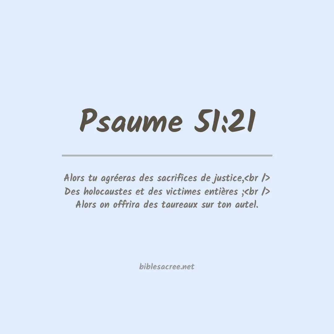 Psaume - 51:21