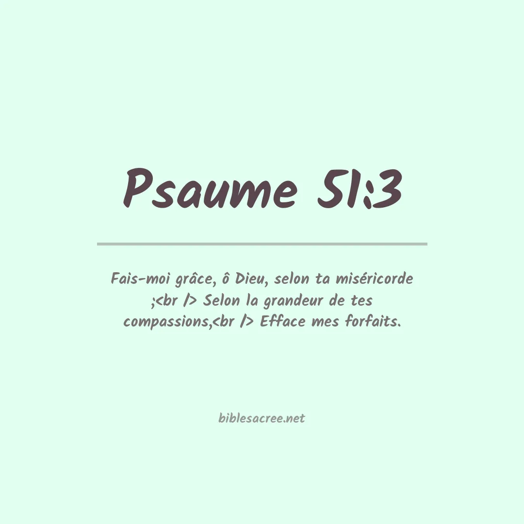 Psaume - 51:3