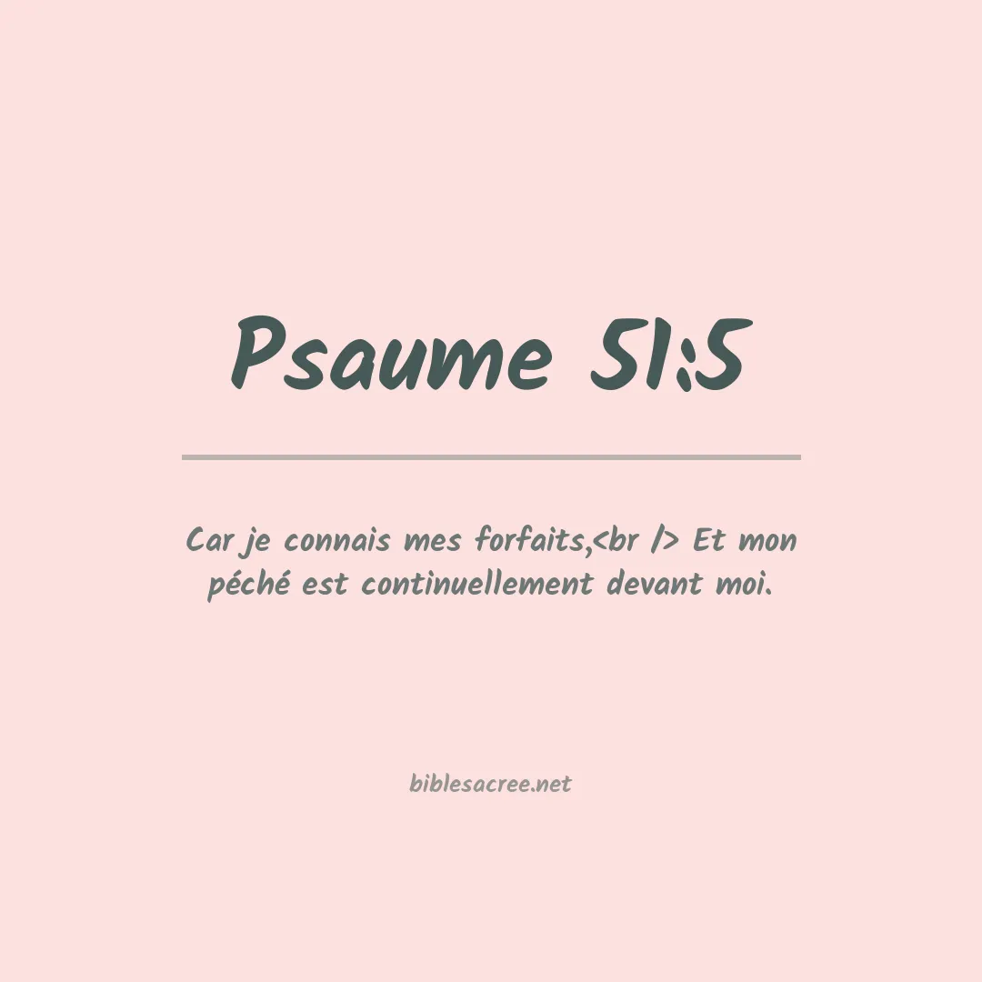 Psaume - 51:5