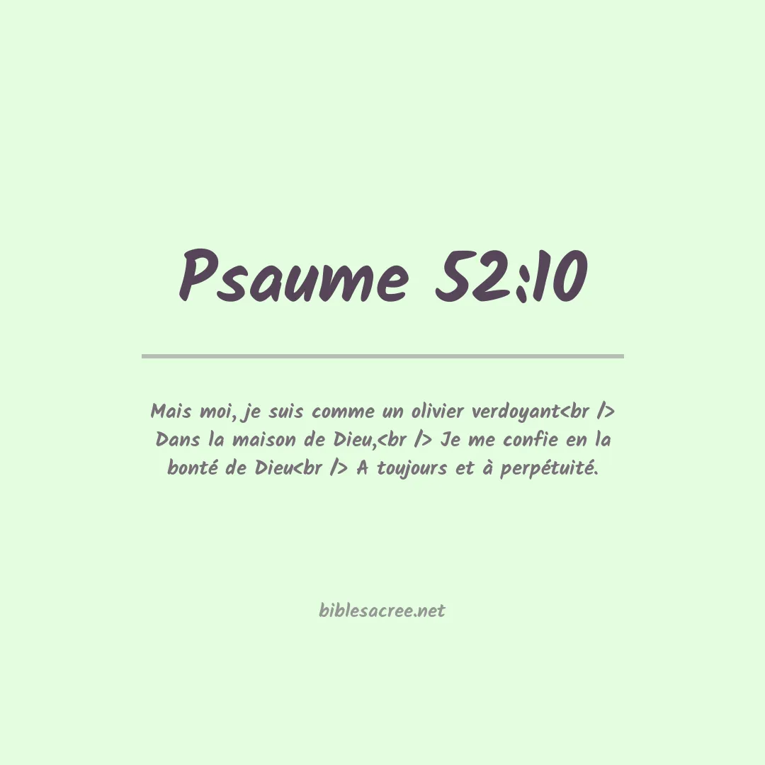 Psaume - 52:10