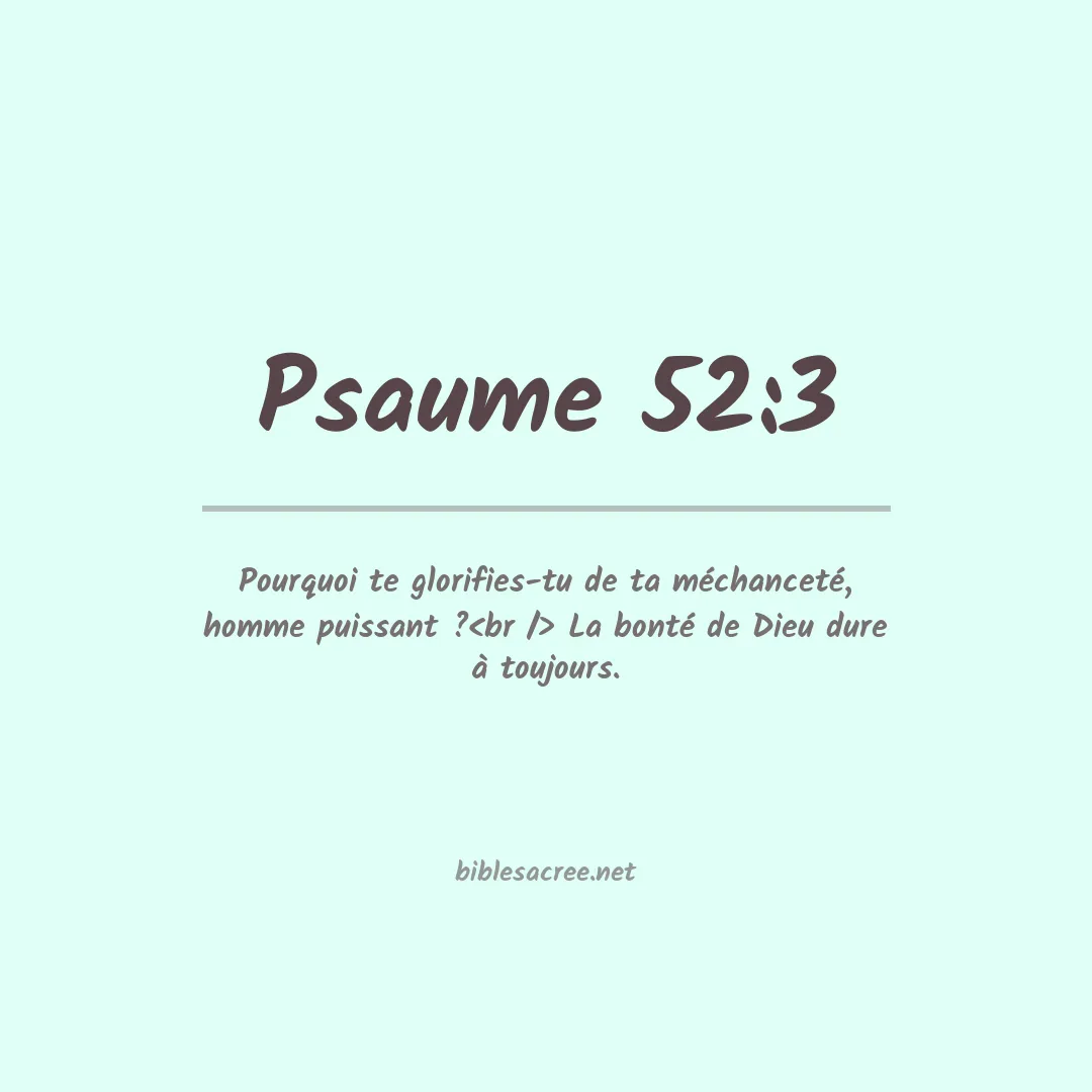 Psaume - 52:3