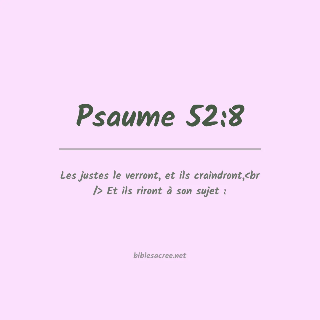 Psaume - 52:8